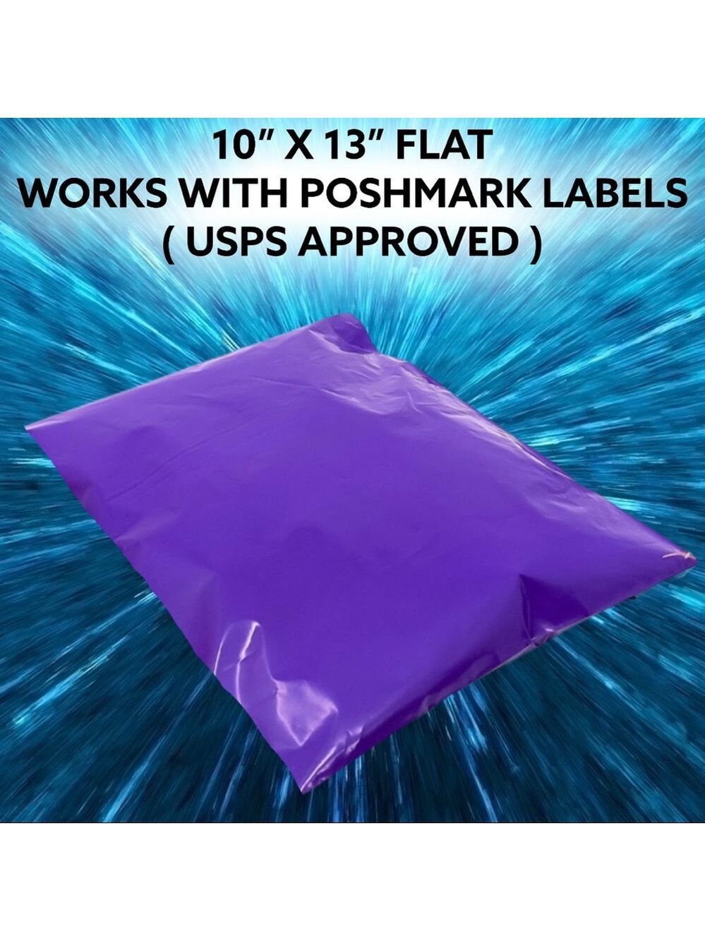 25 10X13 Poly Mailers Purple PRICE IS FIRM - Picture 8 of 9